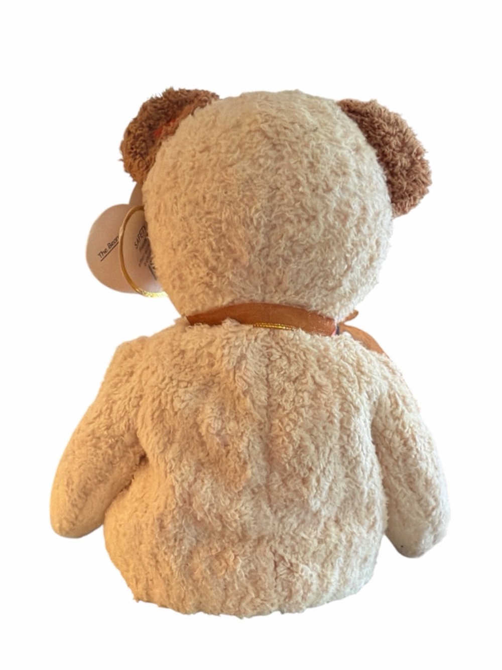 Ty Huggy 2000 Beanie Baby Cream Plush Bear Date of Birth August 20, 2000 Vintage - Picture 2 of 6